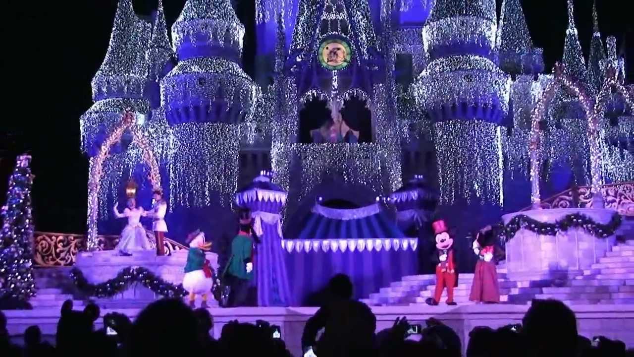 2011 Cinderella Castle Christmas Lighting at Magic Kingdom, Walt Disney World