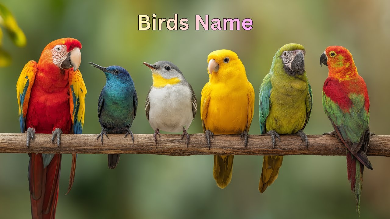 Birds Name | Birds Name Hindi & English | पक्षियों के नाम | Birds Name for kids with Sound #learning