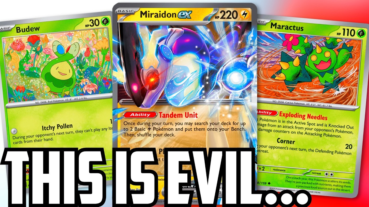 Я создал колоду Miraidon ex и колоду EVIL! (Игровой процесс Pokemon TCG в прямом эфире)