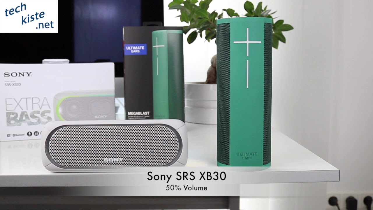 UE Megablast vs Sony SRS XB30
