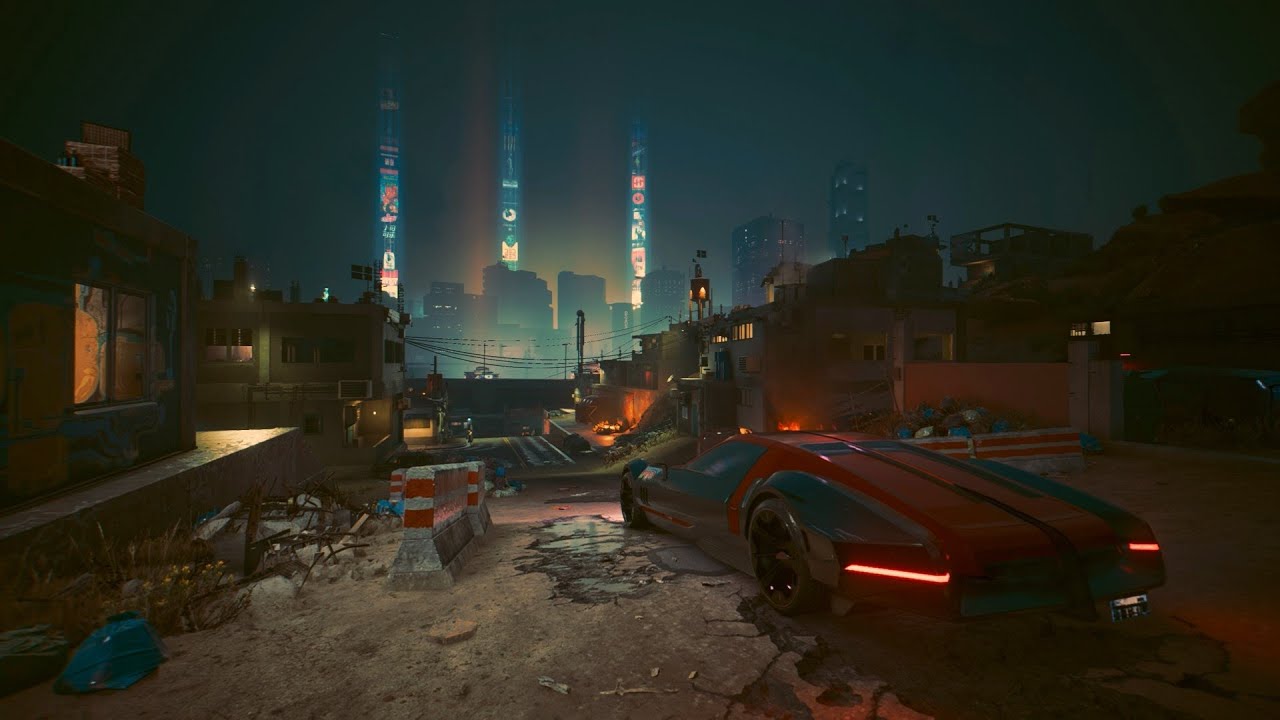 Driving Rayfield Aerondight with Johnny into Night City 🌃 | Cyberpunk 2077