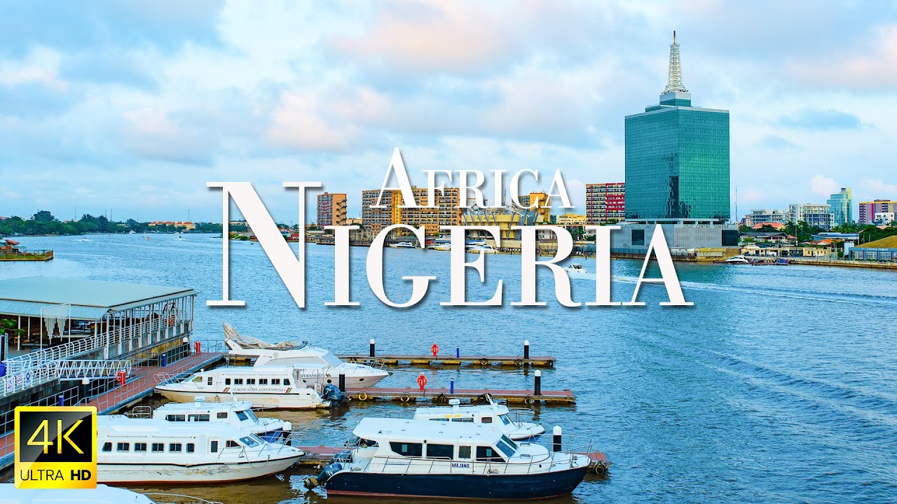 FLYING OVER NIGERIA - Relaxing drone movie with surrounding nature in 4K + Music helps reduce stress