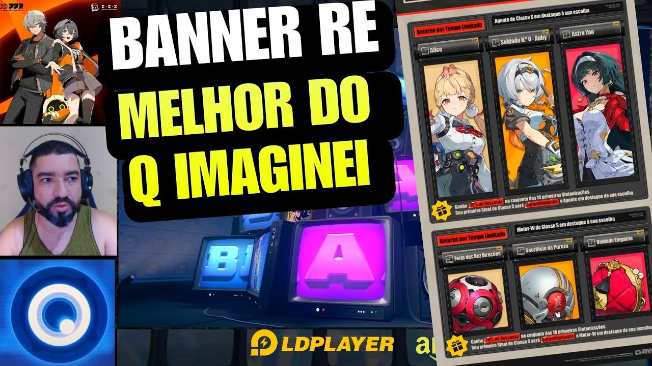 Summons 1° Banner Reexibição Exclusiva Conheça Diferenças p/ Rerun Padrão Zenless Zone Zero & Eneba