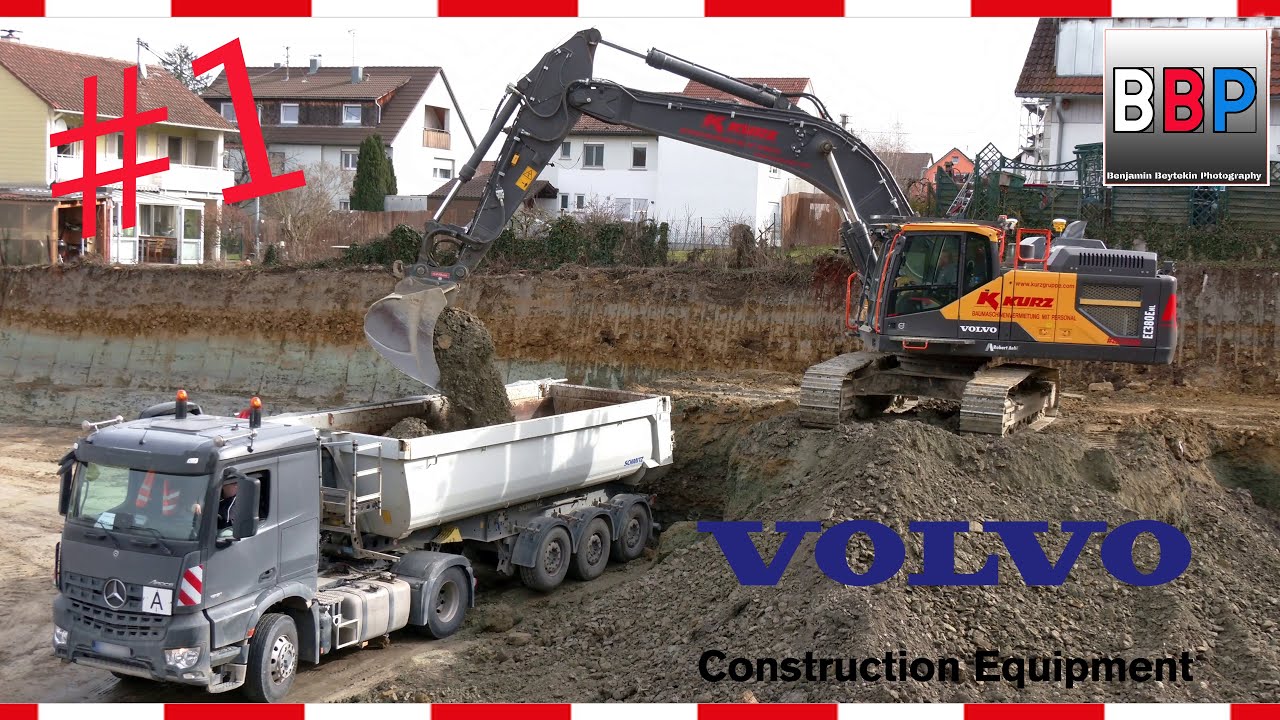 VOLVO EC380E & Mercedes Trucks, Sachsenheim, Germany, 26.02.2021 #1