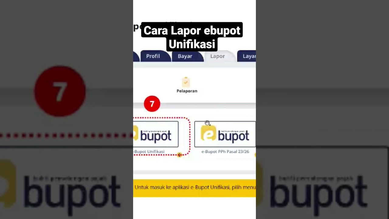Menu Lapor ebupot Unifikasi DJP Online #shorts #laporpak  #ebupotunifikasi