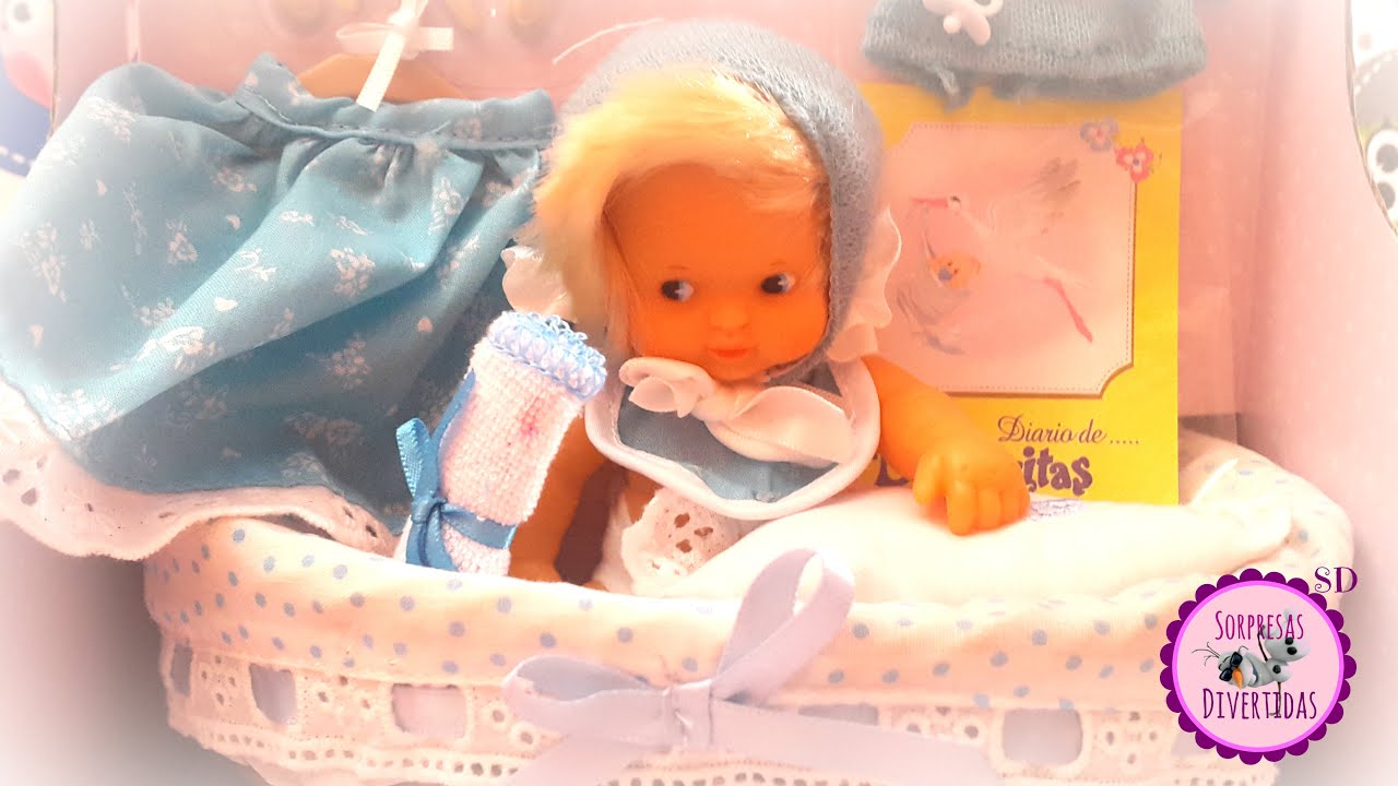 Mi Primera Canastilla de Bebé Barriguitas  de Famosa - Juguetes Retro