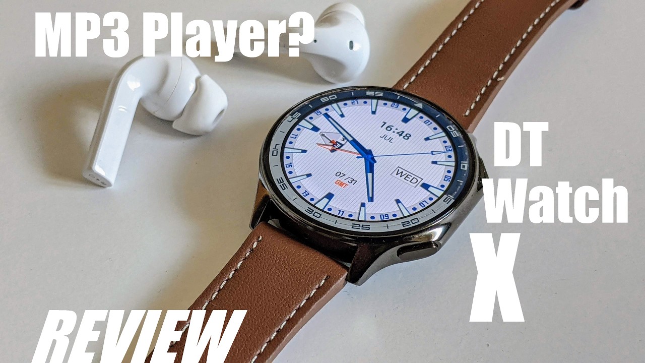 REVIEW: DT Watch X - Cool $40 Smartwatch MP3 Player - AMOLED Display | 4GB Storage | MP4 Player?