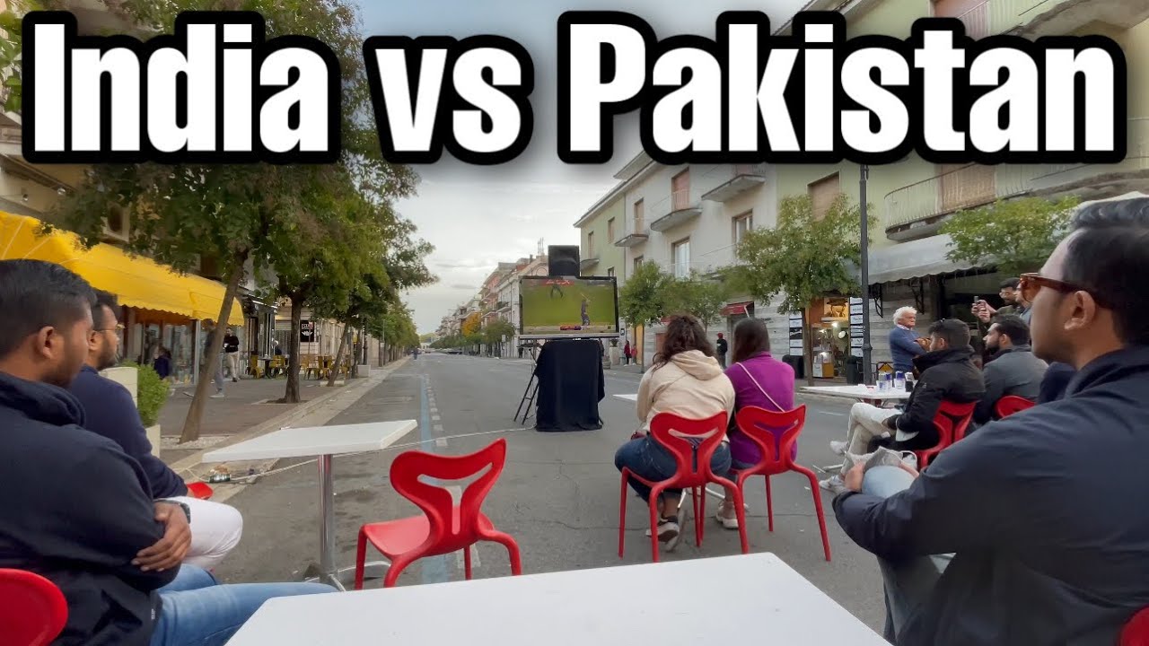 India Vs Pakistan Cricket Match Vlog in Italy