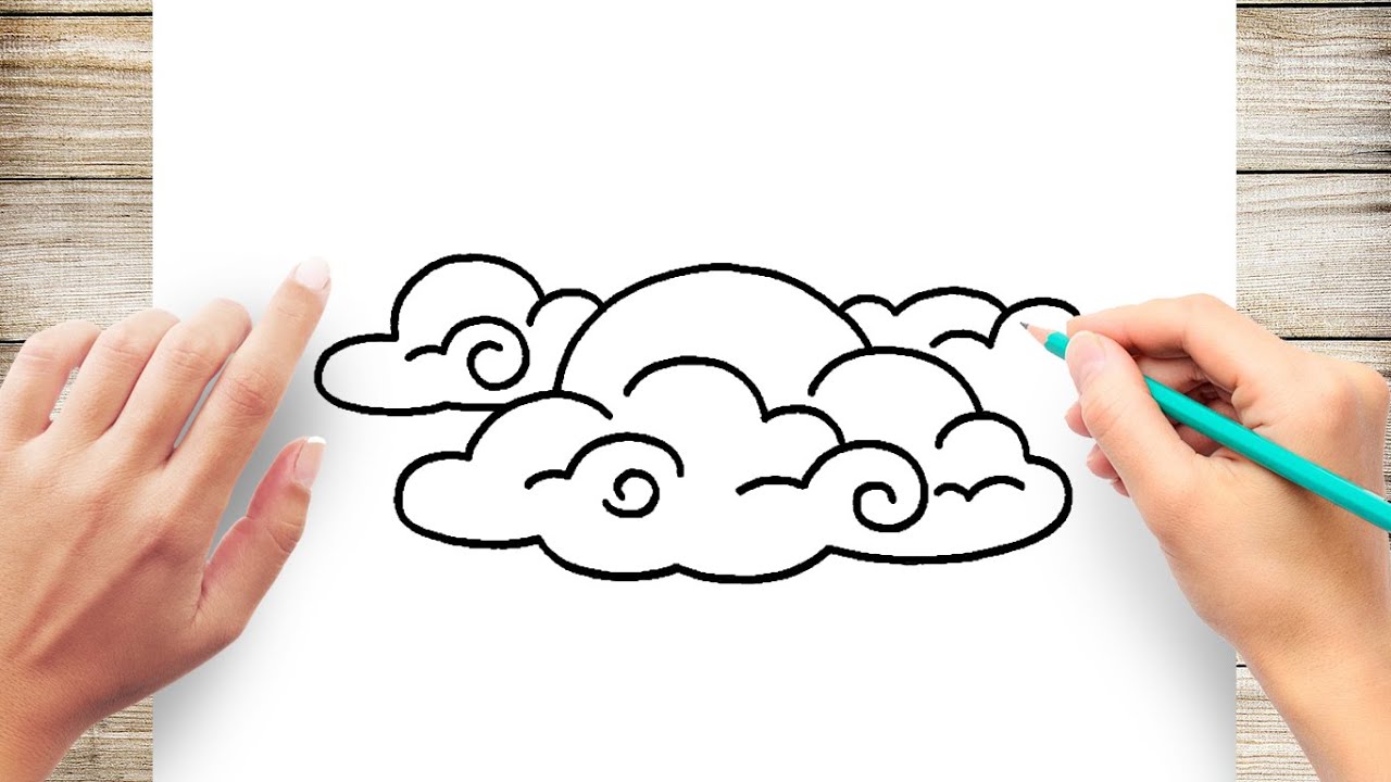 How to Draw Cloud Easy