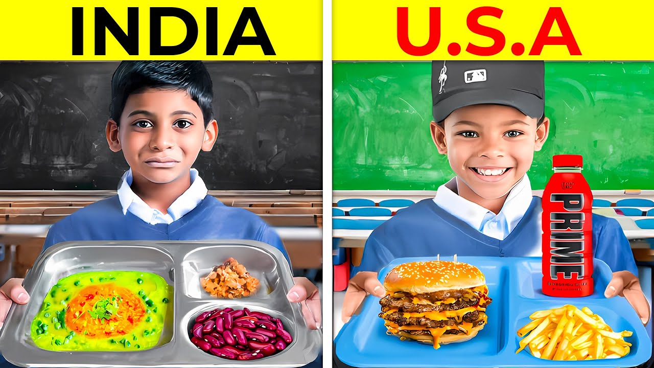 School Lunches and Things in Different Countries😲