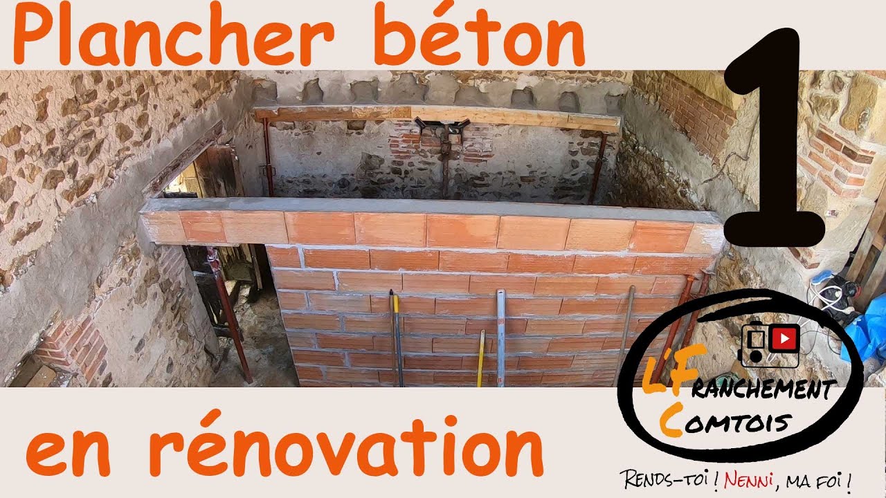 20 g. PLANCHER BéTON EN RéNOVATION ! Partie 1 Préparation du chantier
