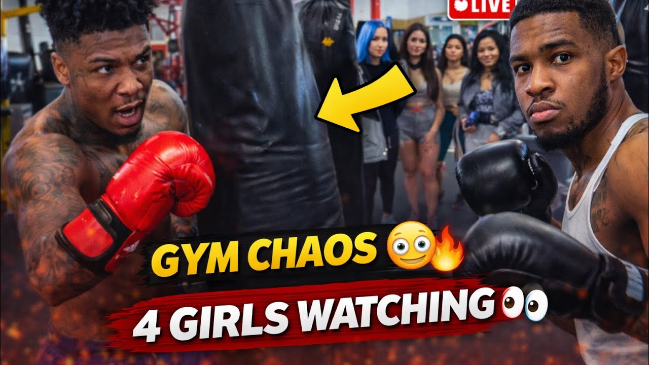 Blueface & DDG In The Gym With 4 Girls… This Got Competitive FAST 😳🥊