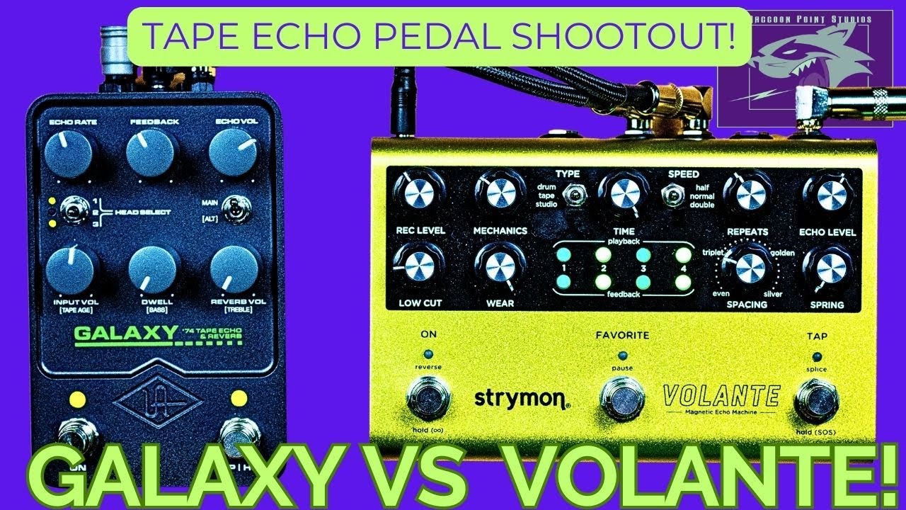 UAFX Galaxy vs Strymon Volante Guitar Pedals! Sound Comparison Showdown!