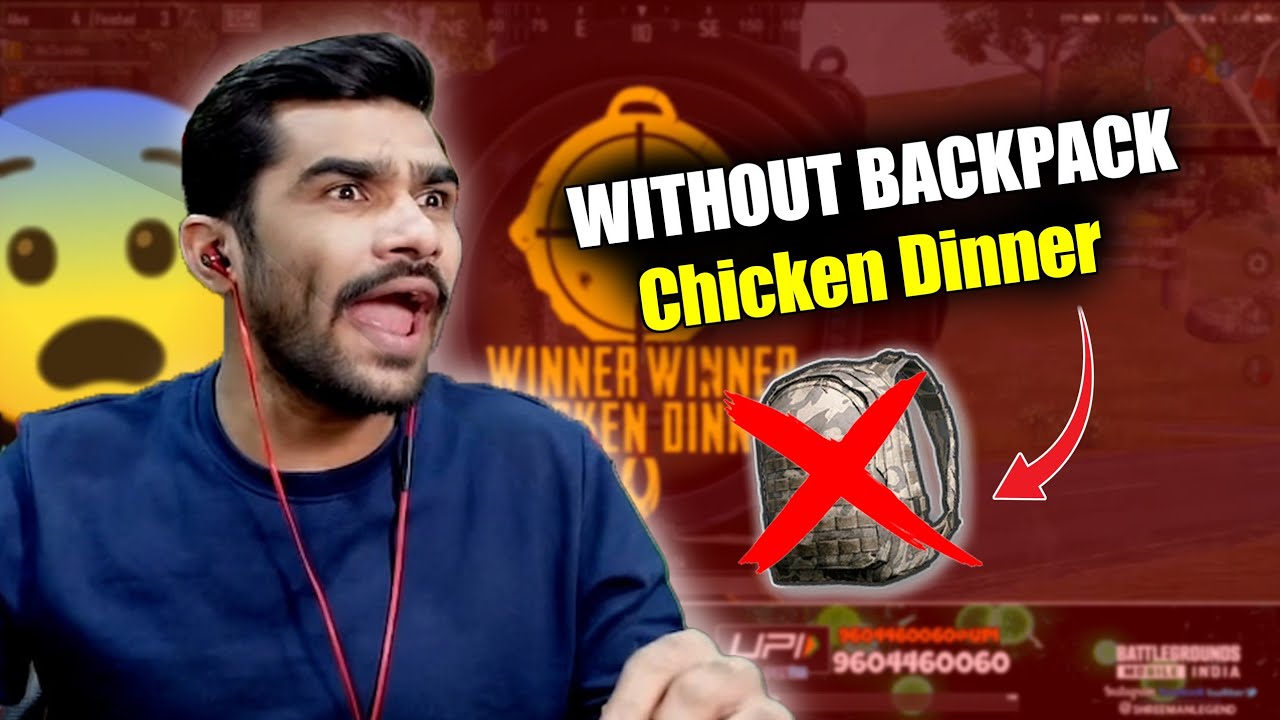 Shreeman Legend Without Backpack Chicken Dinner Challenge || #shreemanlegend