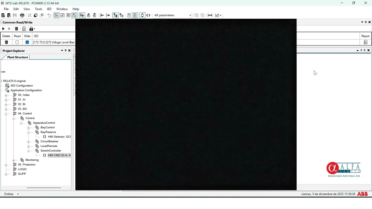 ABB REL670 - 10: Control local de interruptor (SCSWI)
