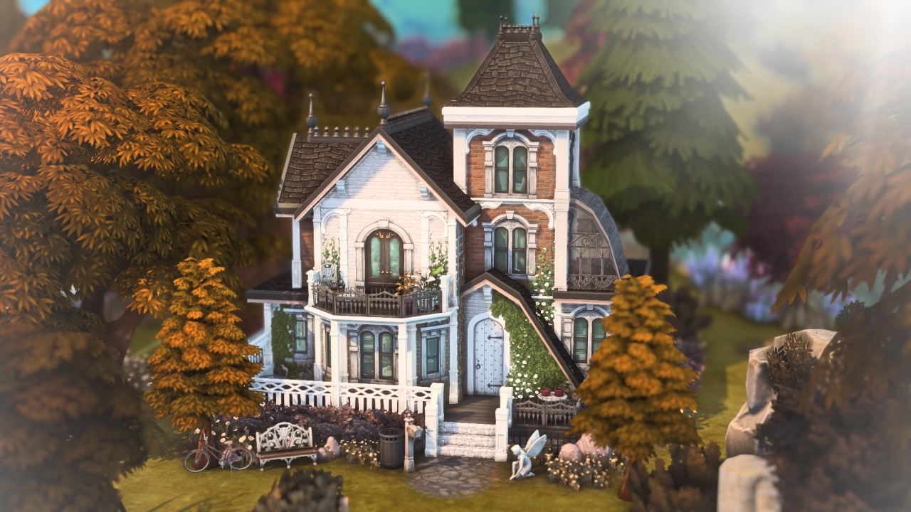 Dark Academia Victorian House  | The Sims 4 | Stop Motion Build [No CC]