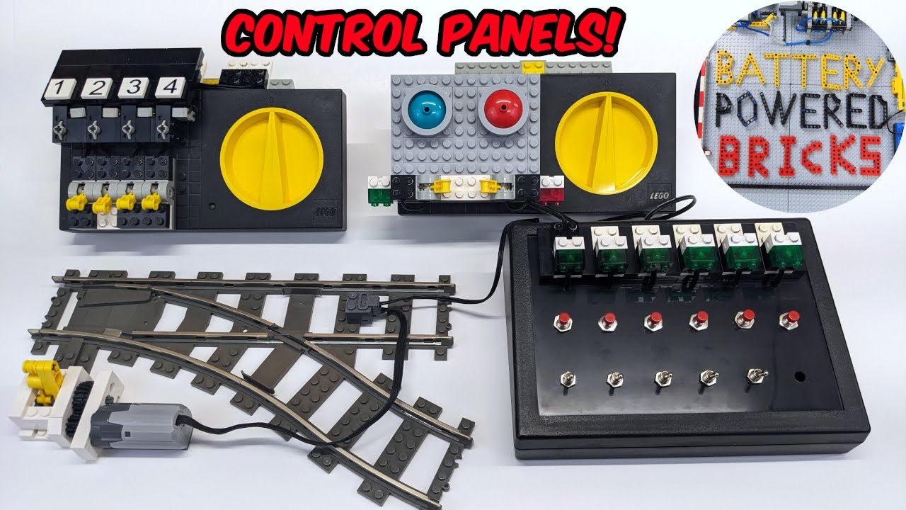 Controlling Lego Switch Tracks Electrically ft. Control Panels!