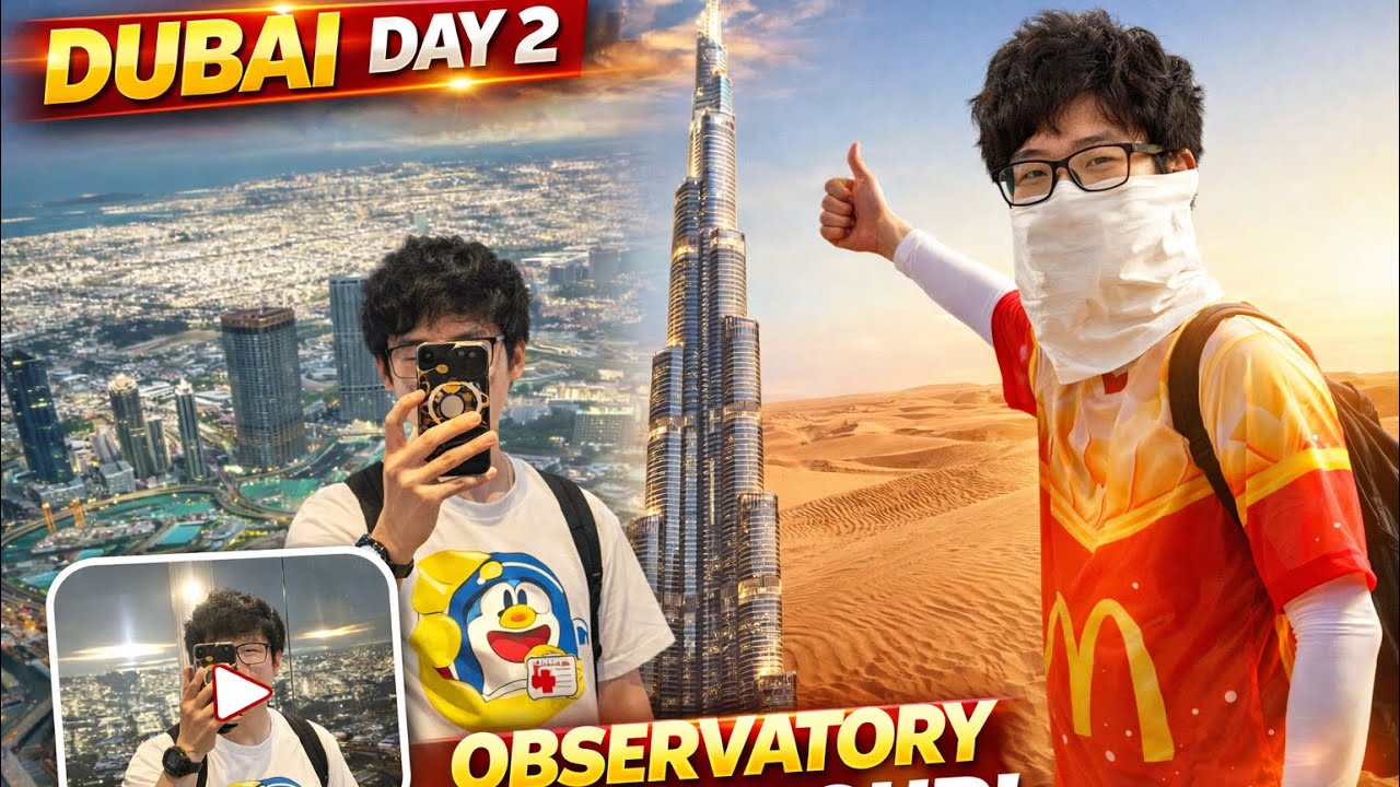 두바이 여행 2일차, 세상에서 제일 높은 건물 전망대와 사막투어 즐기기 (3/4)