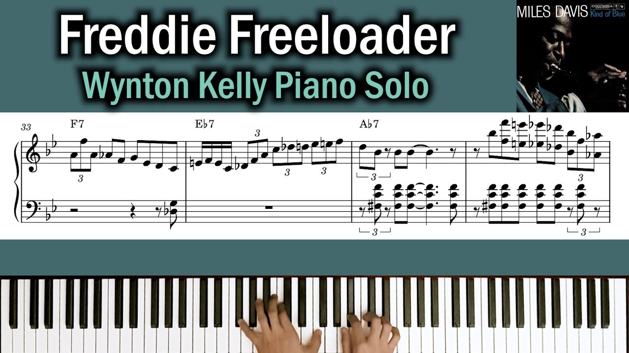 [칼카피] Freddie Freeloader (Miles Davis) - Wynton Kelly Solo 재즈 피아노/연주/악보