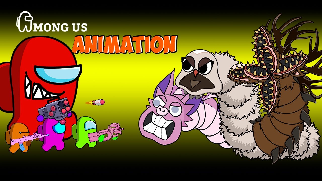 [어몽어스 Among Us] Hungry Worm in 99 Night In the Forest Roblox | AMONG US FUNNY ANIMATION