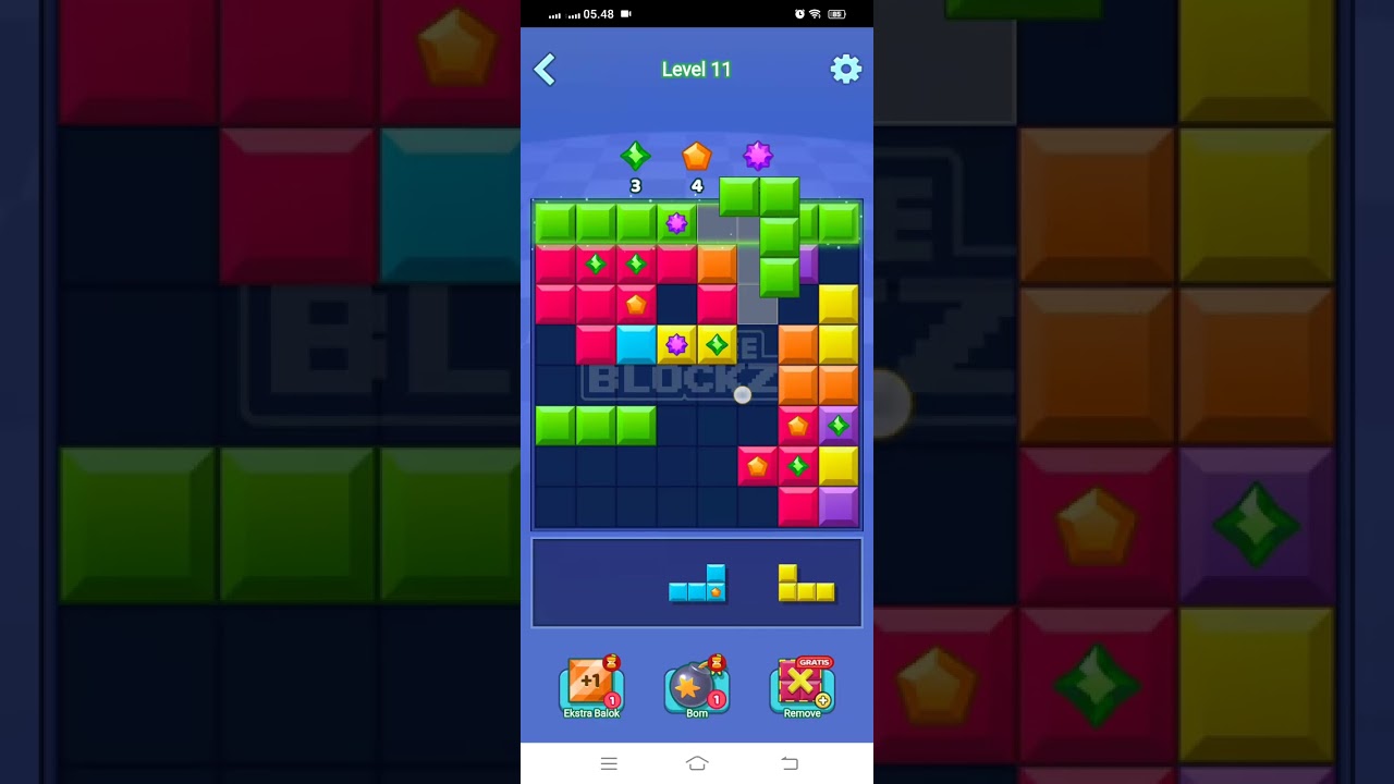 1-15 /74 Shopee blockzi mode puzzle menang dapat 50k koin