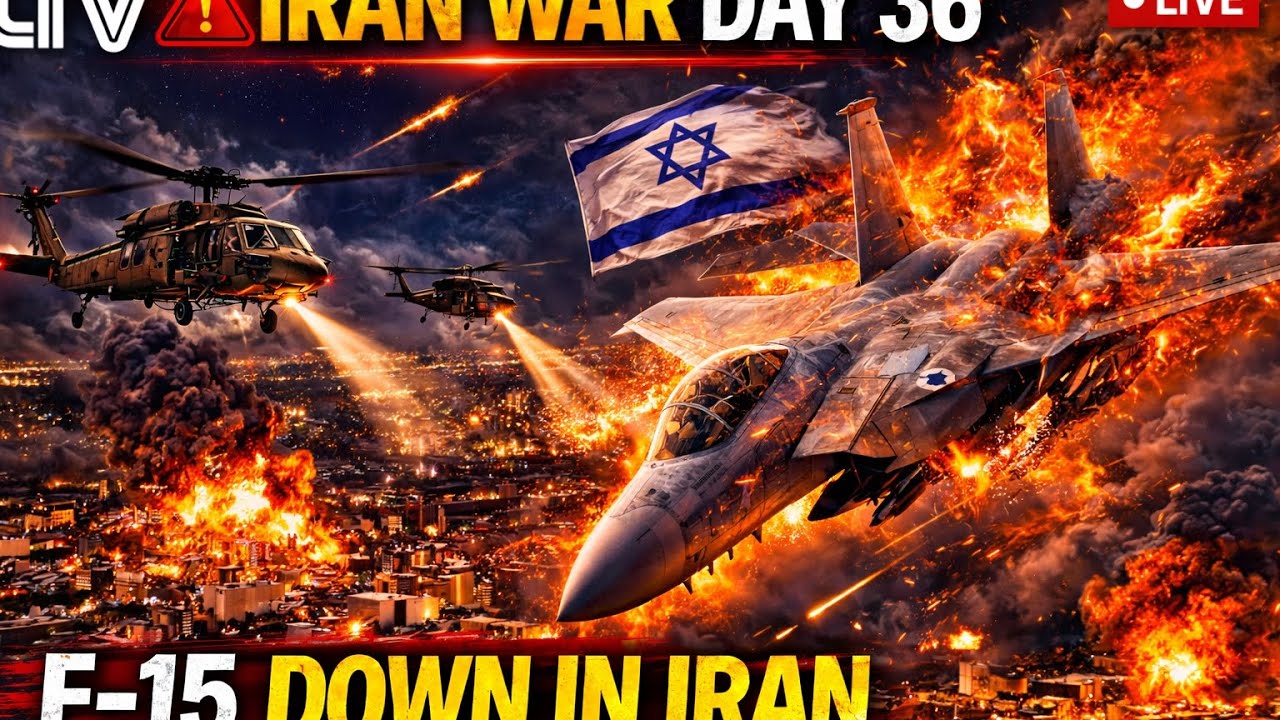 IRAN WAR DAY 36: F-35 DOWN IN IRAN &mdash; PILOT MISSING, ISRAEL STRIKES OIL SITES, LEBANON WAR ESCALATES