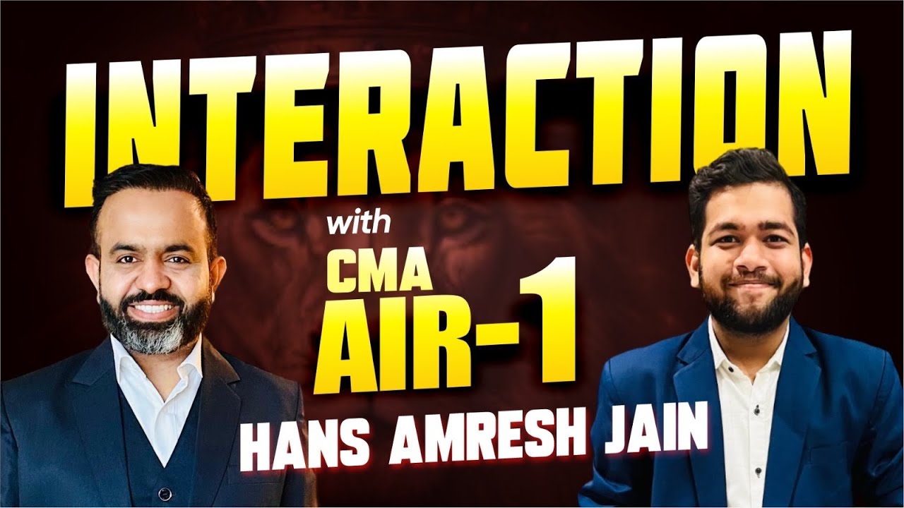 Meet AIR - 1 CMA FINAL l Hans Jain l June 2026 l BB VIRTUALS l Bhanwar Borana