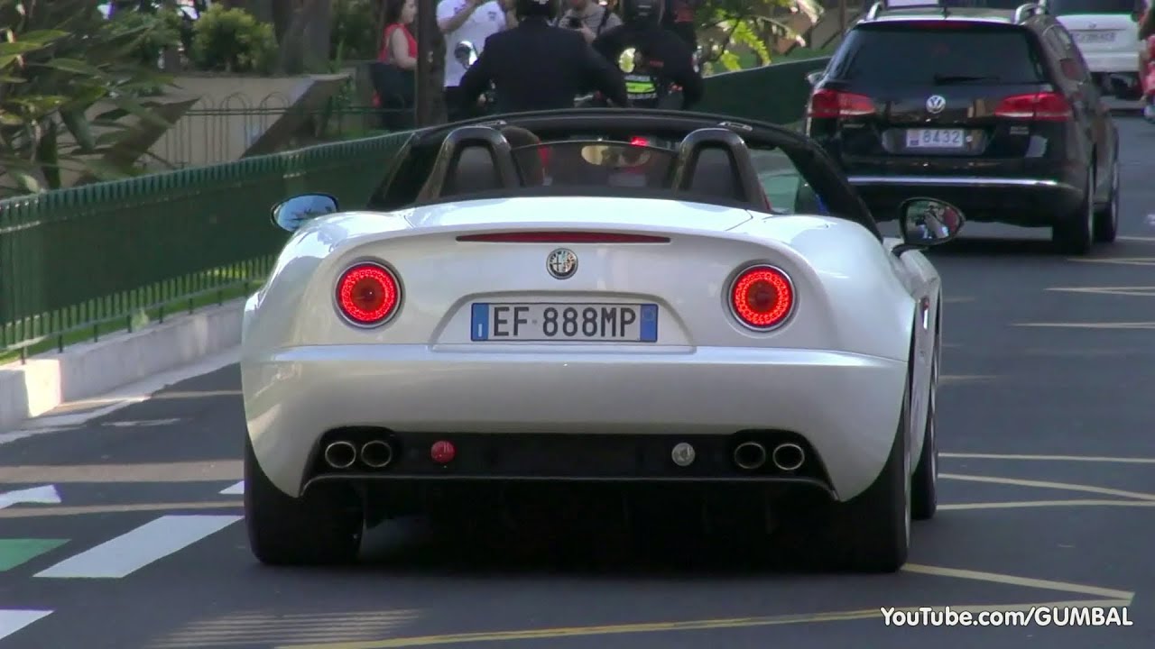 Alfa Romeo 8C Spider in Monaco - Lovely Sounds!