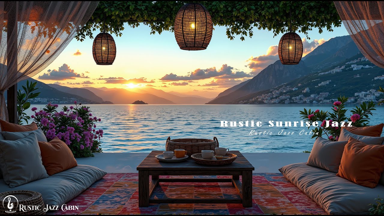 Rustic Sunrise Cabin Jazz &ndash; Lakeside Cafe Ambience With Gentle Jazz For Peaceful Start