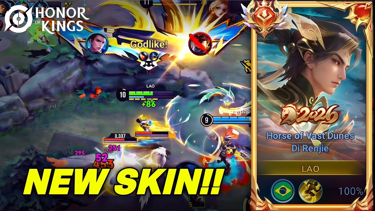 Di Renjie Farmlane Gameplay - New Skin - Honor Of Kings