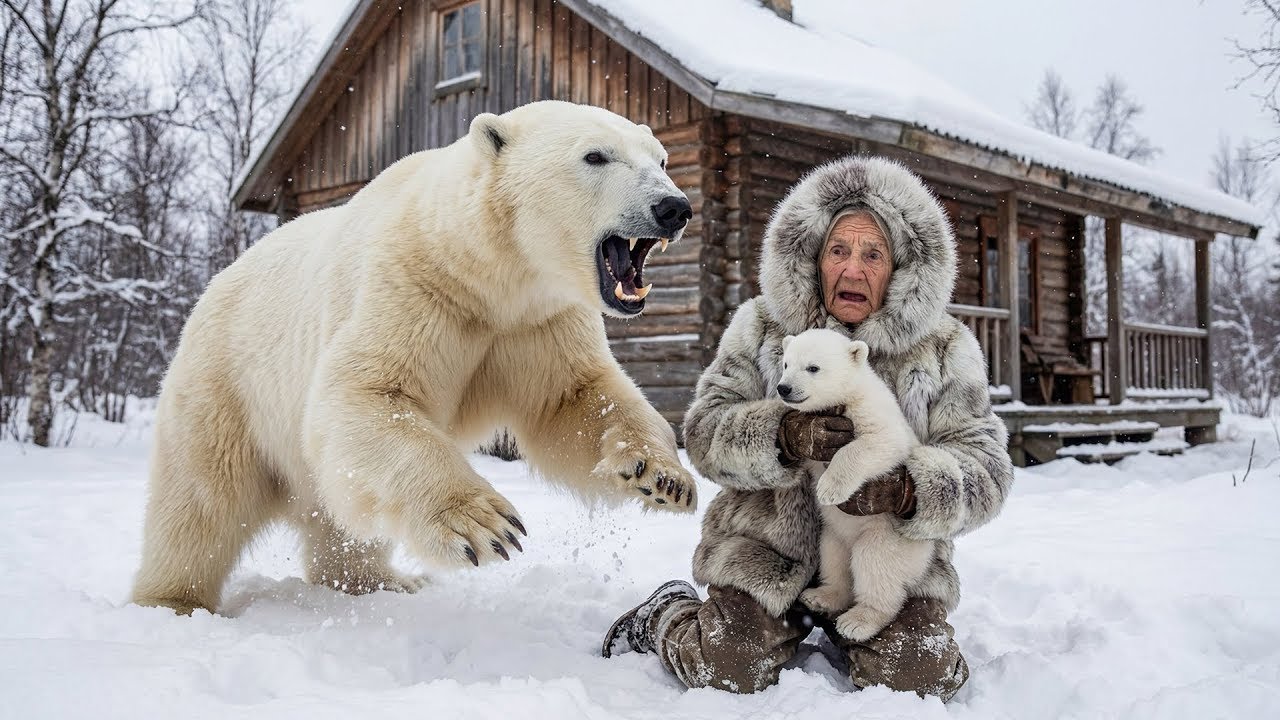 She saved a freezing bear cub... Then a miracle happened right outside her door | Yakutia, -71°C