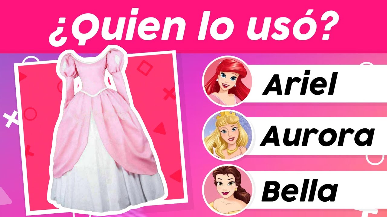 ¿Qué Princesa Disney uso el vestido?✨👗Trivia✨👑