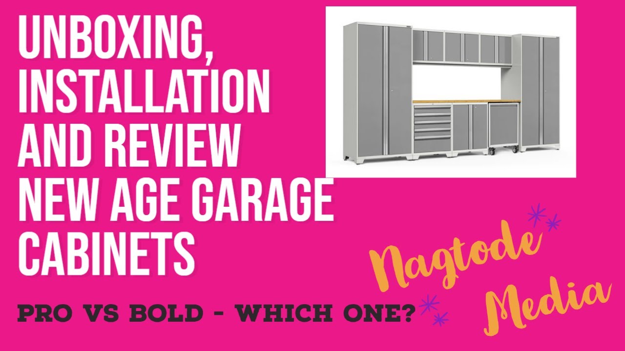 Unboxing installation and review New Age Garage Cabinets. Bold vs Pro Series.