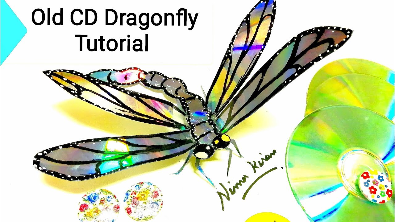 How to make || DIY Best out of Waste DVD / CD Recycled Dragonfly || Must Watch Video.. #cdrecycling