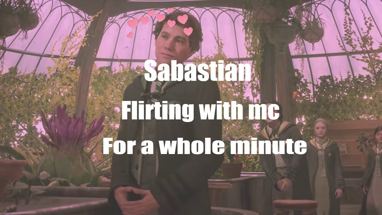Sebastian flirting with mc for a whole minute