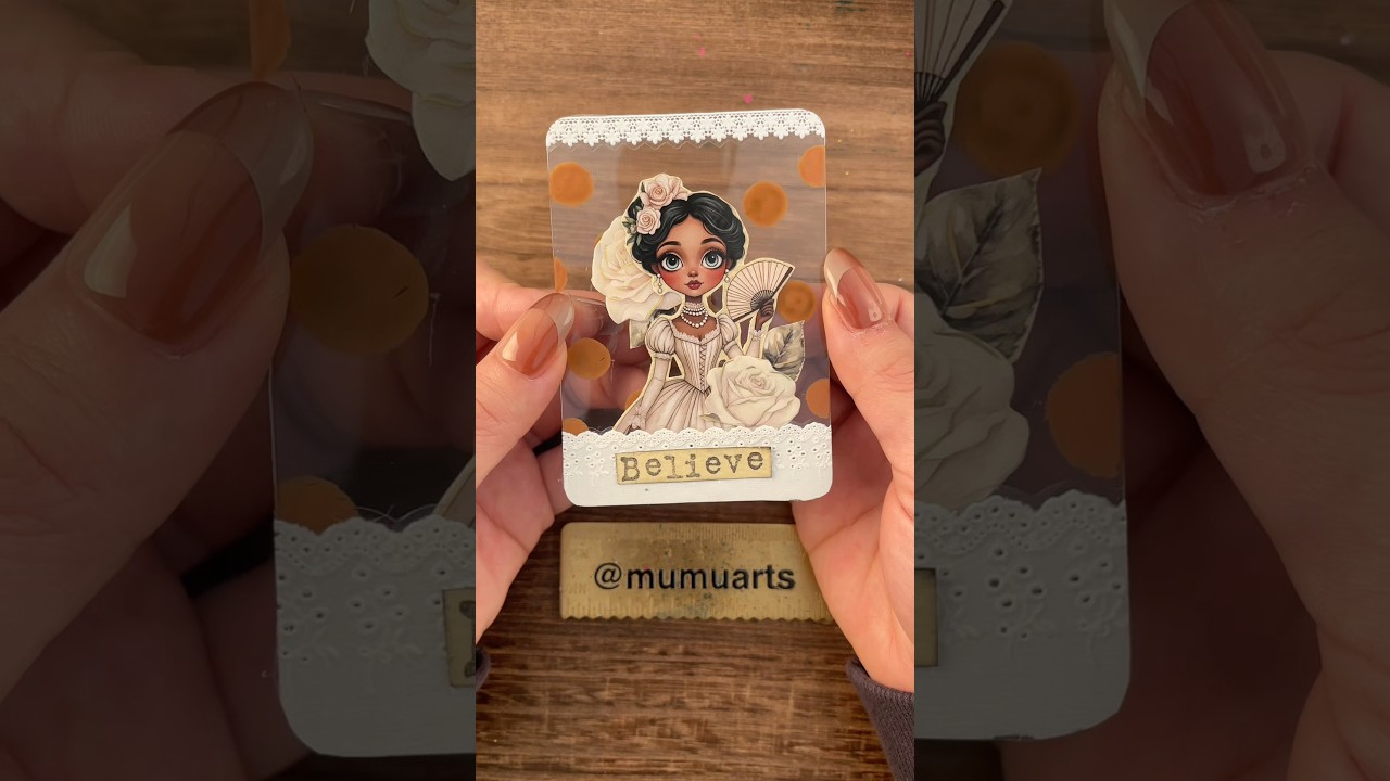 Vintage ATC cards 🤎 All supplies are from Goodiesforsoul  #asmr #atccards #diy #scrapbooking