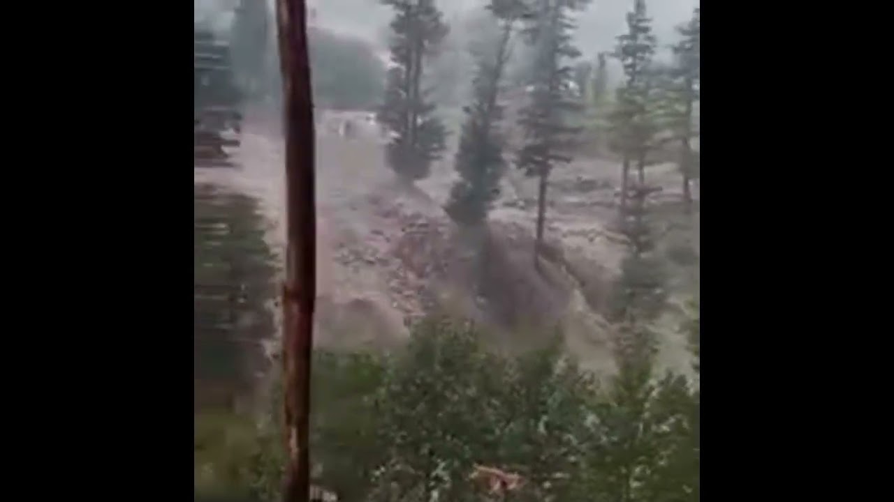 Flash floods in Pushmal Bahrain Swat