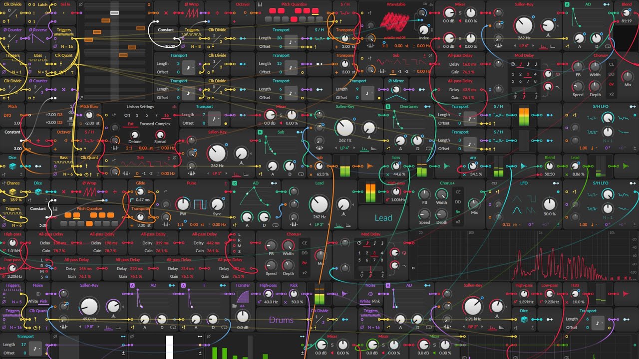 INSANE Sci Fi Sound with a MODULAR SYNTHESIZER in Bitwig