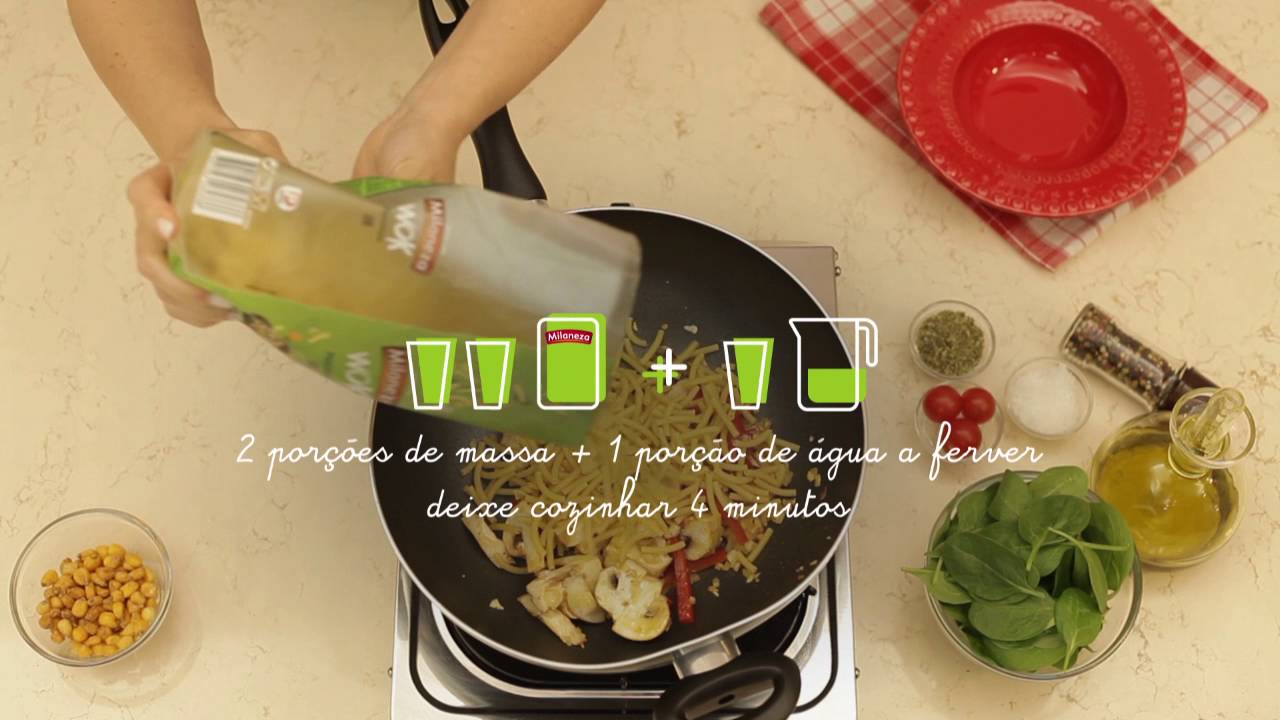 Como preparar as massas Milaneza WOK