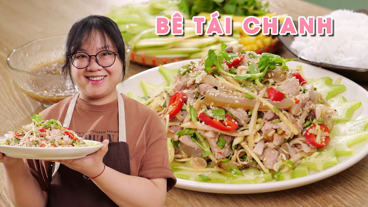 Cách làm BÊ TÁI CHANH chấm tương bần ngon nuốt lưỡi | Cook béo