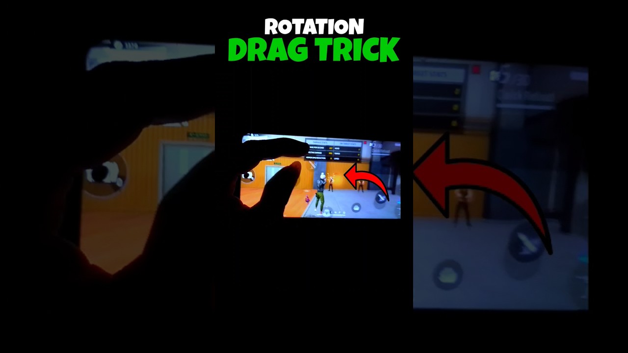 Rotation Drag Trick In Free Fire | rotation drag handcam | rotation drag kaise mare handcam