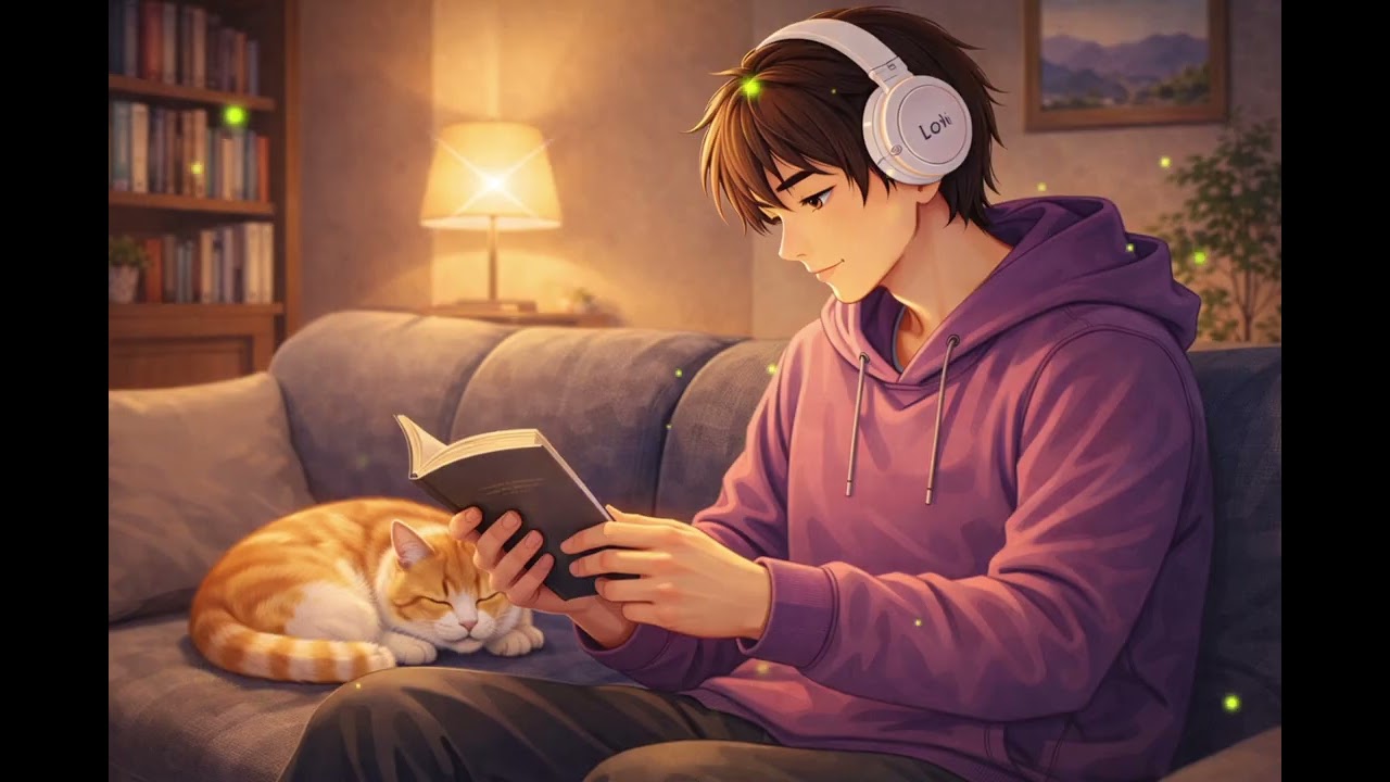 Aren’s Calm Night Reading 🌙 | Lofi Beats for Deep Focus & Relax