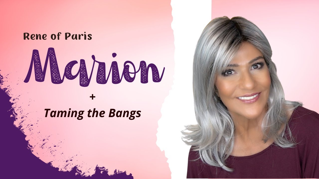Rene of Paris | MARION Wig (New 2023) | Moonstone PLUS HOW TO TAME A BANG | Mid length Wig