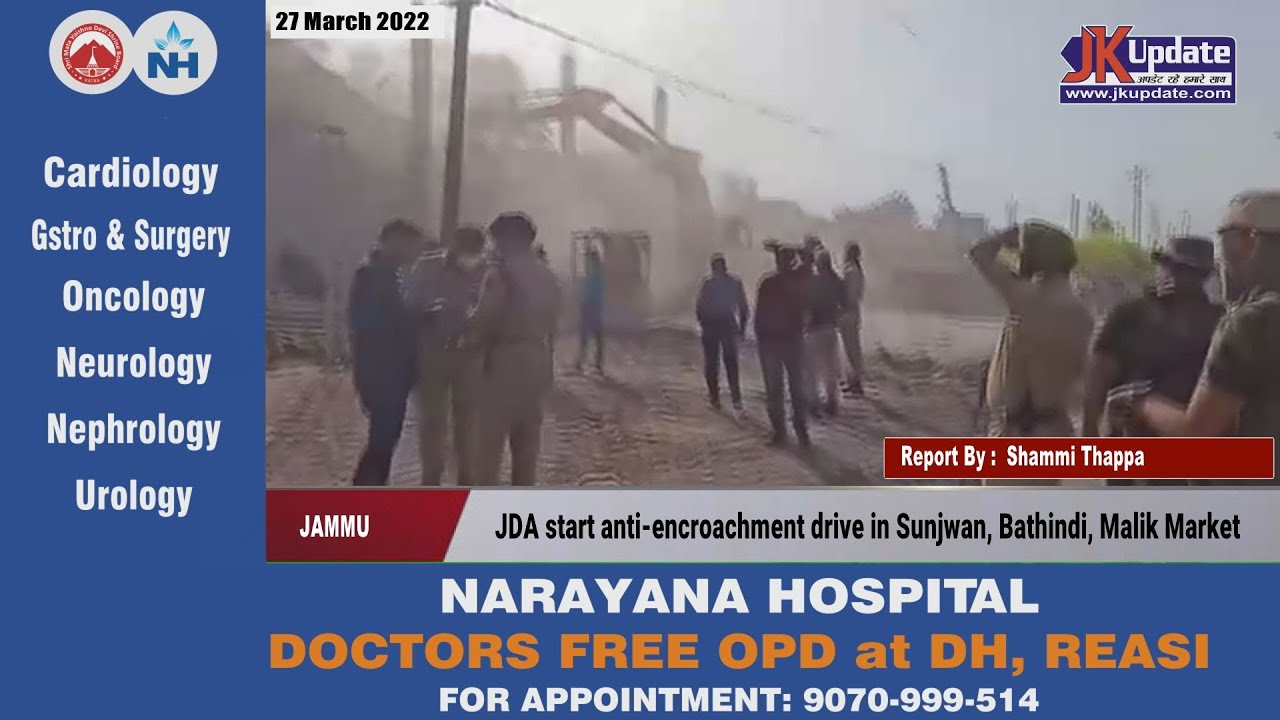 JDA start anti-encroachment drive in Sunjwan, Bathindi, Malik Market