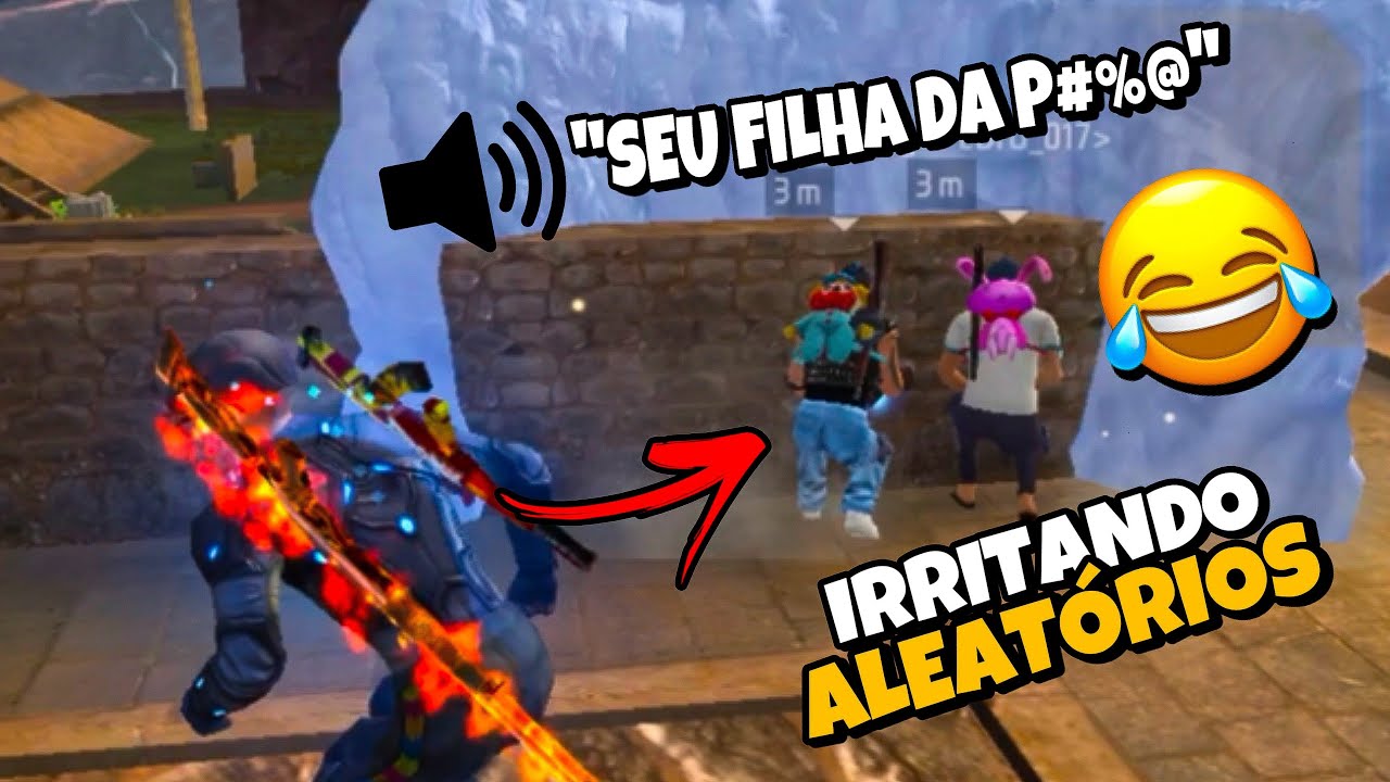 IRRITANDO ALEATÓRIOS 🤣🤣🤣TENTE NÃO RIR 😂😂😂 | Melhores Memes do FreeFire