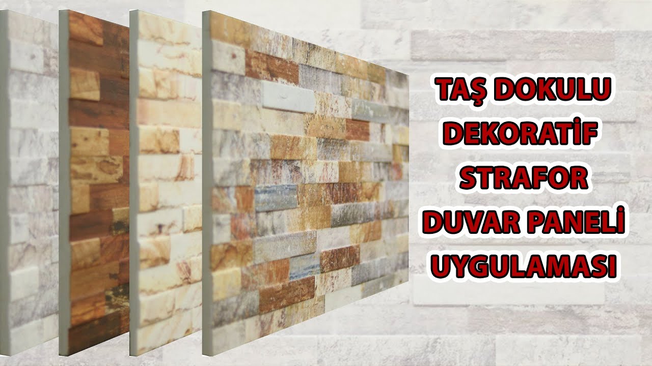 Taş Dokulu Dekoratif Strafor Duvar Kaplama Paneli Uygulaması
