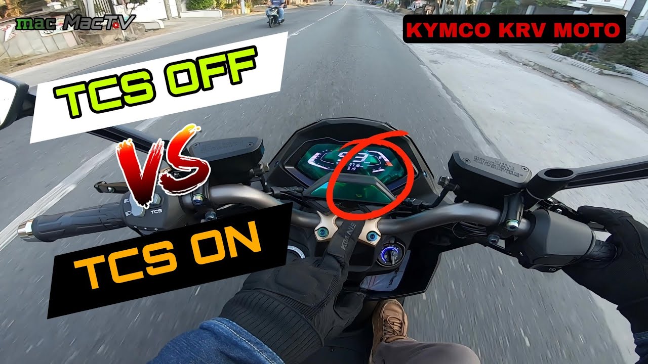 KYMCO KRV MOTO TCS ON and TCS OFF, Alin ang para sayo?