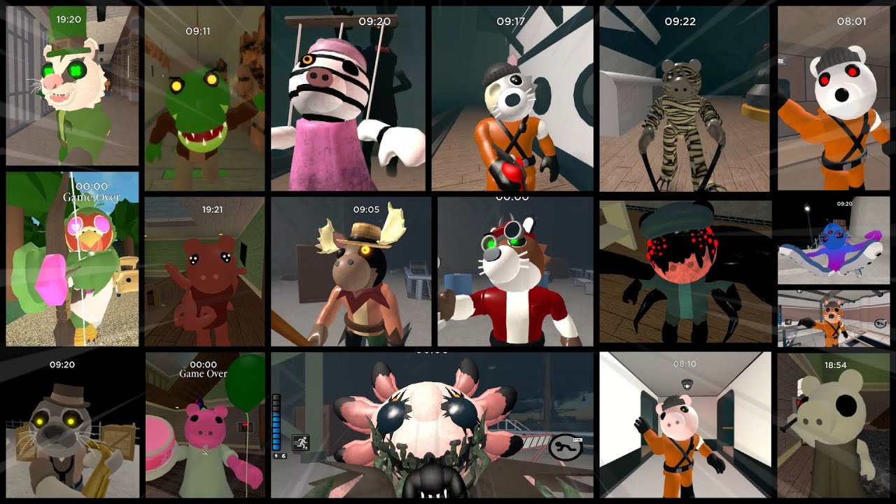 PIGGY BOOK 2 BUT IT'S 100 PLAYERS ALL JUMPSCARES! (UPDATED JUNE 20 2023)