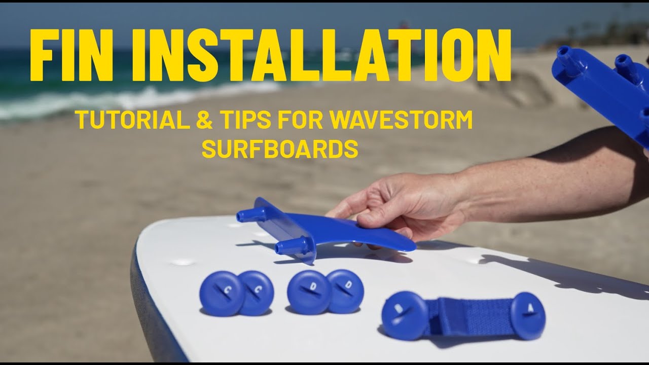 WAVESTORM FIN INSTALLATION VIDEO | Tips on How to Install Bolt Through fins on surfboards
