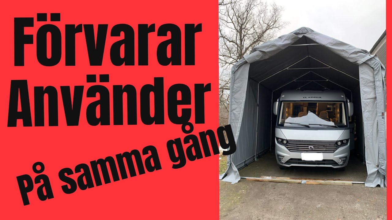 Vinterförvaring och användning av husbilen på samma gång.